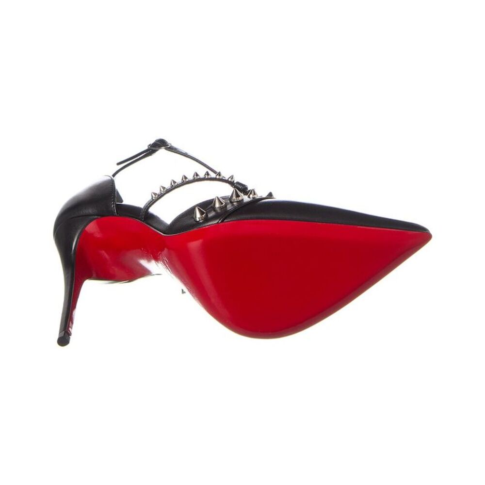 Christian Louboutin Tatooshka Spikes 100 Leather Pump, Black - Picture 4 of 5